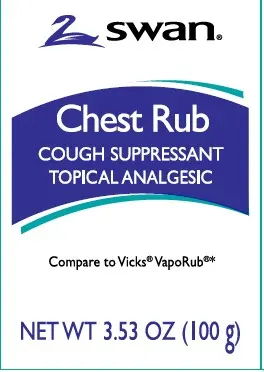 Swan Chest Rub Cough Suppressant 3.53oz