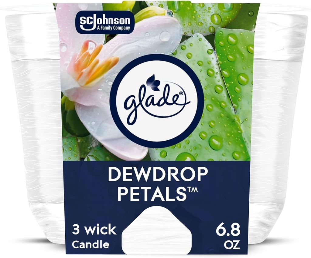Glade Candle Dewdrop Petals 3/6.8oz