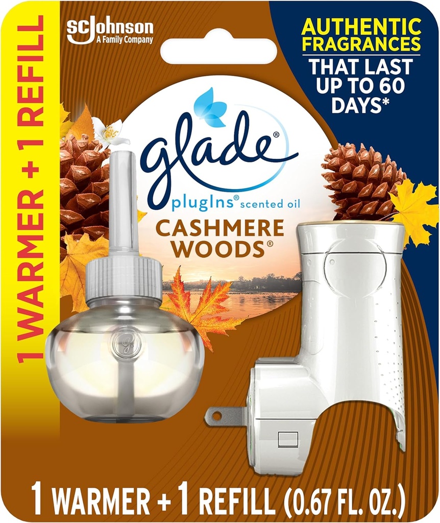 Glade PISO Cashmere Woods + Warmer 5/0.67oz