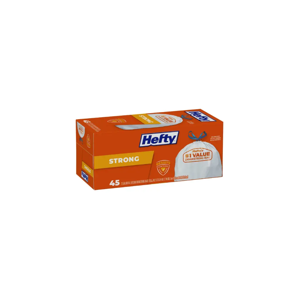 Hefty Waste Bags Strong Kitchen DS 6/45ct 13g