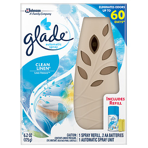 [1900-SJ-71813] Glade Auto Spray Clean Linen Holder 4/6.2oz