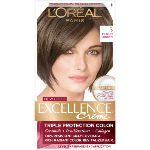 [2200-LO-21055] Excellence Creme Medium Brown #5