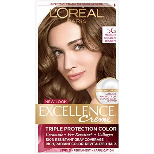 [2200-LO-21057] Excellence Creme Medium Gold Brown #5G