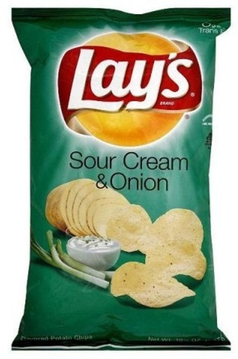 [1400-FL-62020] Frito Lay Potato Chips Sour Cream & Onion 15/6.5 Oz