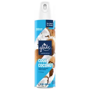 [1900-SJ-53297] Glade Aerosol Cool Coconut 6/8oz