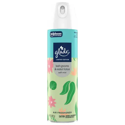 [1900-SJ-05753] Glade Aerosol Lush Greens & Water Lotus 6/7.3oz 